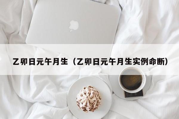 乙卯日元午月生（乙卯日元午月生实例命断）