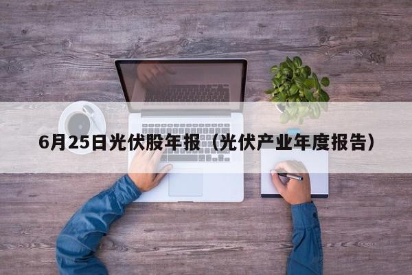 6月25日光伏股年报（光伏产业年度报告）