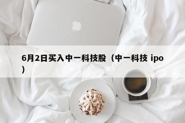6月2日买入中一科技股（中一科技 ipo）